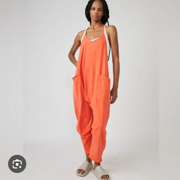 free people movement Pants - FP Movement by Free People Orange Jumpsuit